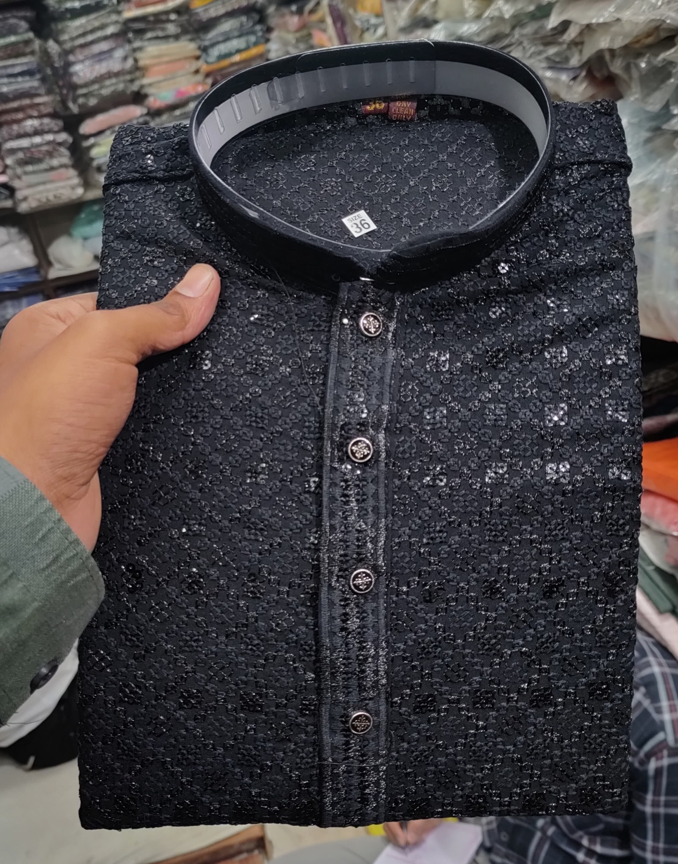 Revitalize Your Wardrobe: The Black Chikan Men's Kurta for the Modern Indian Gentleman