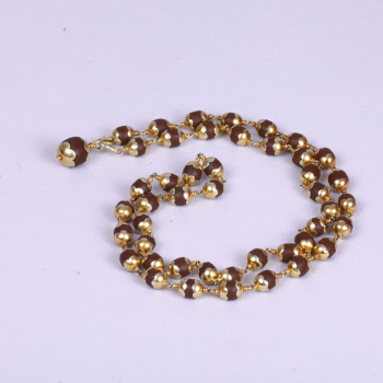 Gold-Plated Mala Beads: Perfect for Meditation, Prayer, and Daily Wear