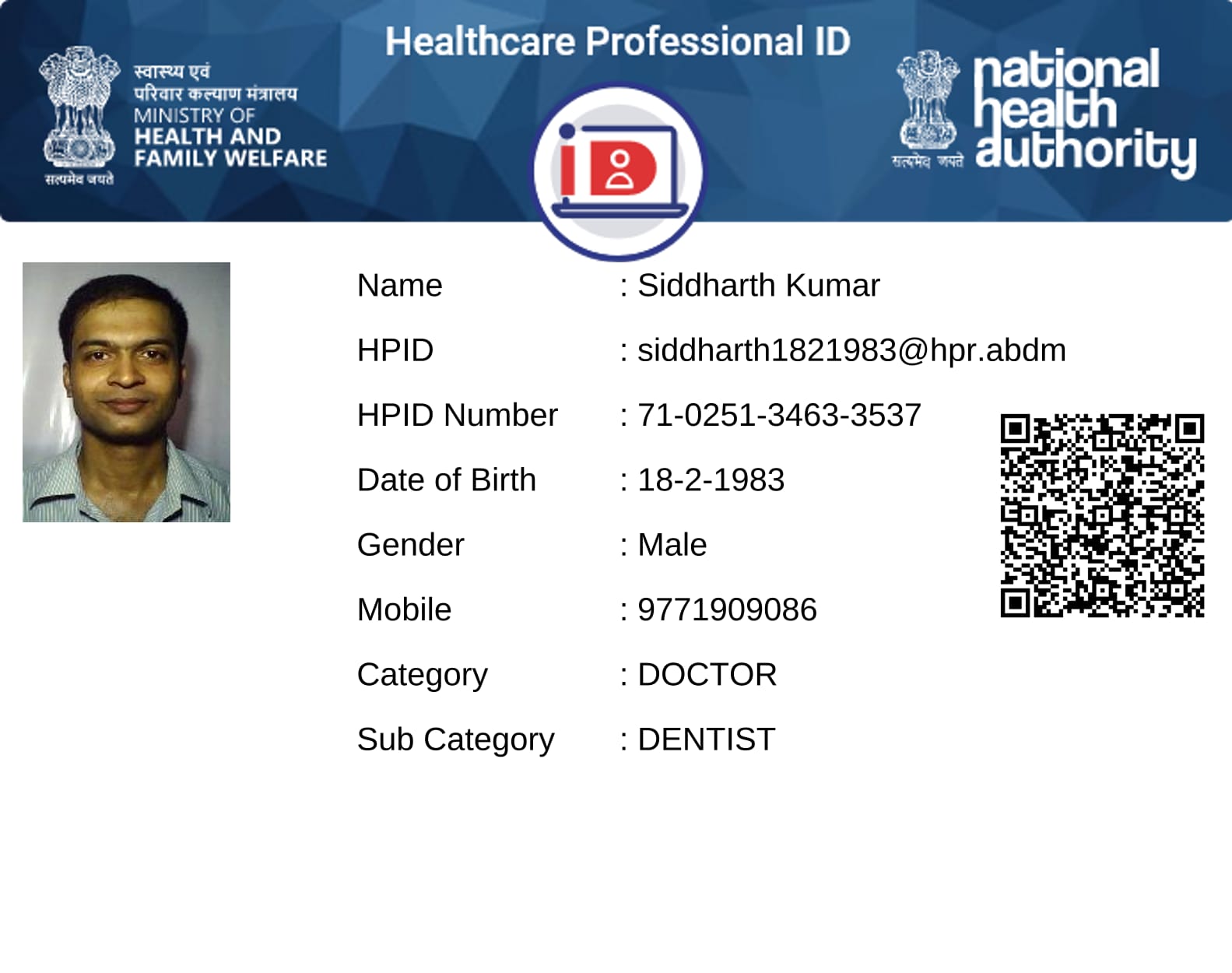 MODERN ORAL AND DENTAL CLINIC | Health Professional ID