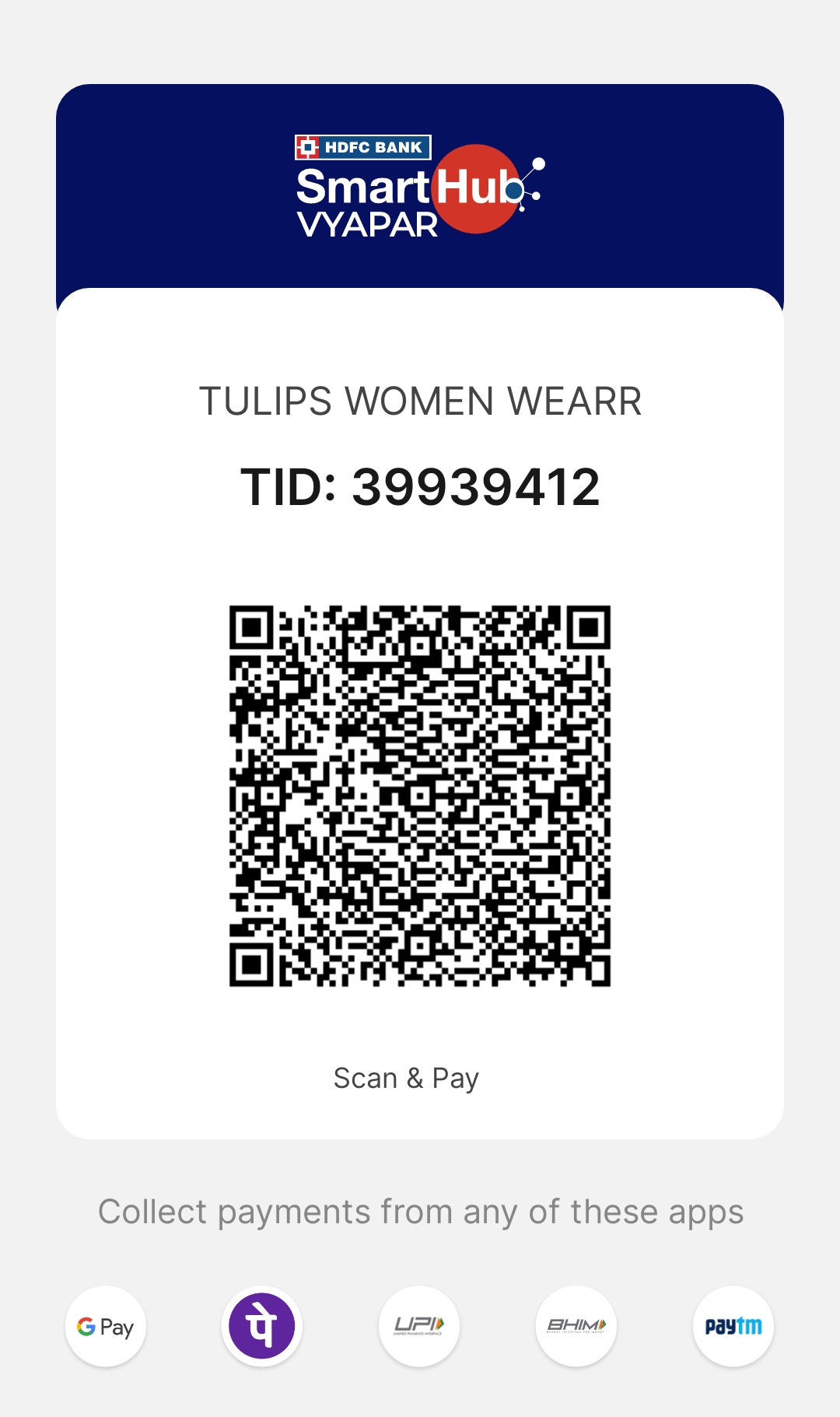 QR - Tulips Women Wearr
