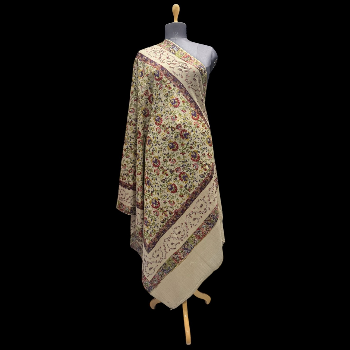Khaki Handsozni Kalamkari Shawl-https://s3.ap-south-1.amazonaws.com/prod-media-vyaparify-com/vcards/products/102238/product_1734510445.png Image