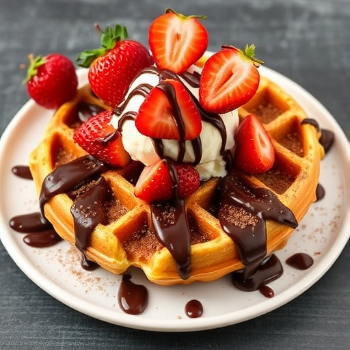 Strawberry & Chocolate Waffle with Ice Cream (Single)-https://s3.ap-south-1.amazonaws.com/prod-media-vyaparify-com/vcards/products/105231/product_1734907805.png Image