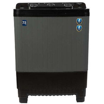 Midea 7.5 kg Semi Automatic Top Load Washing Machine, Grey(MWMSA075GPG)-https://s3.ap-south-1.amazonaws.com/prod-media-vyaparify-com/vcards/products/108887/product_1735727786.png Image