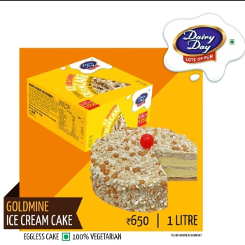  GOLD MINE ICE CREAM CAKE -1 Ltr RAJESHWARI AGENCIES MIRYALAGUDA