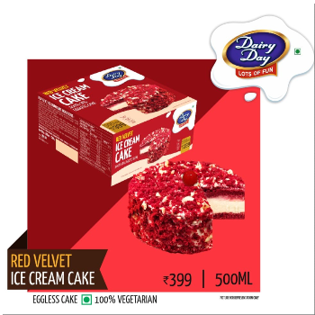  RED VELVET ICE CREAM CAKE-500ml RAJESHWARI AGENCIES MIRYALAGUDA