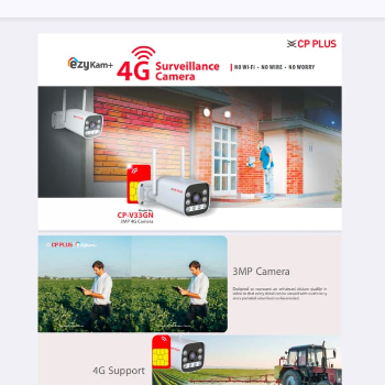  Cp Plus Ezycam 3mp wifi/4G camera NEHA SECURITY NEAR HYDLE COLONY PANNUGANJ ROAD, ROBERTSGANJ, Uttar Pradesh, 231216