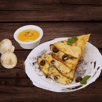  Mushroom Olive & Cheese Quesadillas LA PINOZ PIZZA GULMOHAR INFRONT OF HDFCBANK GULMOHARBRANCH HOUSE NO A 2 GREEN CITY GULMOHAR NEAR AURA MALL BHOPAL