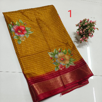 Soft dolla silk screen printed   design sarees and jari weaving kanchi border sarees-https://s3.ap-south-1.amazonaws.com/prod-media-vyaparify-com/vcards/products/138775/product_1739339326_67ac363eb36fe.png Image