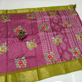 Soft dolla silk screen printed   design sarees and jari weaving kanchi border sarees-https://s3.ap-south-1.amazonaws.com/prod-media-vyaparify-com/vcards/products/138776/product_1739339326_67ac363ece22b.png Image