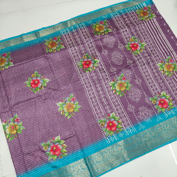 Soft dolla silk screen printed   design sarees and jari weaving kanchi border sarees-https://s3.ap-south-1.amazonaws.com/prod-media-vyaparify-com/vcards/products/138777/product_1739339326_67ac363ed5a9b.png Image