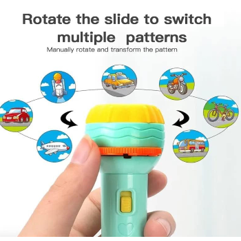 Storio 6 Slides 48 Patterns Mini Projector Torch Toy Slide Flashlight Projector Torch for Kids Lamp-https://s3.ap-south-1.amazonaws.com/prod-media-vyaparify-com/vcards/products/139575/product_1739441993_67adc749e3230.png Image