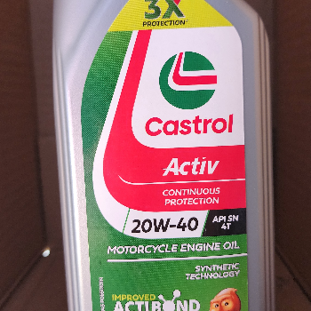  CASTROL ACTIV 20W-40 4T API SN G10  AUTO SPARE AND REPAIR 713/13 Mahavir Colony Near Jyoti Halwai Chowk
