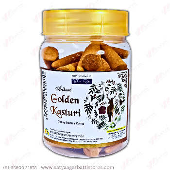 Golden Kasturi Cone Dhoop 100gm ( Buy 12pc )-https://s3.ap-south-1.amazonaws.com/prod-media-vyaparify-com/vcards/products/151454/product_1740575474_67bf12f2885ba.png Image