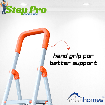 Novahomes Step Pro 4 Step Aluminum Ladder-https://s3.ap-south-1.amazonaws.com/prod-media-vyaparify-com/vcards/products/157953/product_1741344325_67cace45155b0.png Image