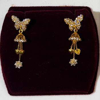  BUTERFLY HEART JHUMKAS GLITZ JEWELS NO.291/292 FIRST FLOOR RAJA STREET, NEAR ANNAPOORNA HOTEL, COIMBATORE, TAMIL NADU.