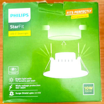  10W LED Philips Starfit Downlight LIGHTHOUSE ELECTRICALS 42 BHAGYAM STREET, Chennai, Tamil Nadu, 600107
