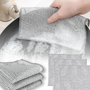  FEARI COLLECTION Reusable Non-Scratch Dishwashing Cloths with Free Gaps Cleaning Brush - Single-Layer Mesh Wire Scrubber Dish Cloths for Kitchen, Multipurpose Cleaning rags (PACK of 3) BasantMart Ward No 13, Raghav Mandir, Amanganj, Madhya Pradesh 488441, India
