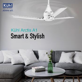 KUHL Arctis A1 1200Mm Decorative Power Saving Bldc Ceiling Fan With Remote, 5 stars, White-https://s3.ap-south-1.amazonaws.com/prod-media-vyaparify-com/vcards/products/182852/product_1743949598_67f28f1e2859c.png Image