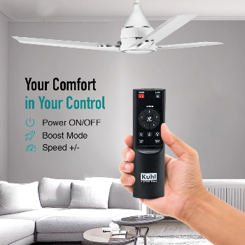 KUHL Arctis A1 1200Mm Decorative Power Saving Bldc Ceiling Fan With Remote, 5 stars, White-https://s3.ap-south-1.amazonaws.com/prod-media-vyaparify-com/vcards/products/182854/product_1743949598_67f28f1e47186.png Image