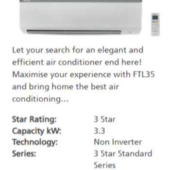  DAIKIN 1.0 TON NON INVERTER SPLITE AC 3* DAS GLOBAL TRADING COMPANY 40/16 KONNAGAR G.T. ROAD EAST, BEHIND HDFC BANK