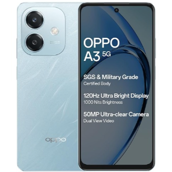  OPPO A3 5G (Ocean Blue, 6GB RAM, 128GB Storage) LOVE MOBILES 47B Nethaji Byepass Road, Dharmapuri, Tamil Nadu, 636701