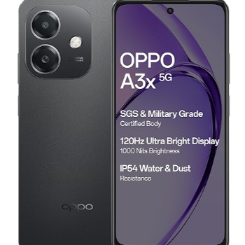  OPPO A3X 5G (Sparkle Black, 4GB RAM, 128GB Storage) LOVE MOBILES 47B Nethaji Byepass Road, Dharmapuri, Tamil Nadu, 636701