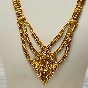 Haar or Graceful Gold Layered Temple Necklace with Floral Lattice Pendant-https://s3.ap-south-1.amazonaws.com/prod-media-vyaparify-com/vcards/products/196718/product_1745492936_680a1bc82c323.png Image