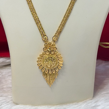 Elegant Floral Drop Gold-Tone Necklace & Earring Set-https://s3.ap-south-1.amazonaws.com/prod-media-vyaparify-com/vcards/products/197193/product_1745503833_680a46593425e.png Image