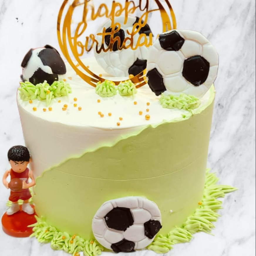 soccer cake for foot ball player KHUSHI CAKES GF 02 REAL RESIDENCY NR JALDHARA CHOKDI GIDC ANKLESHWAR