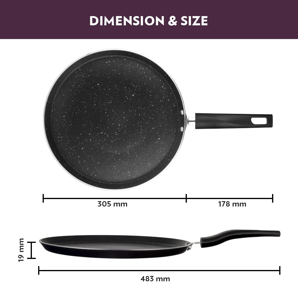 BOROSIL Granito Non Stick Metal Friendly Flat Tawa 30 cm diameter  (Hard Anodised, Non-stick, Induction Bottom)-https://s3.ap-south-1.amazonaws.com/prod-media-vyaparify-com/vcards/products/229727/product_1747210552_682451387f84f.png Image