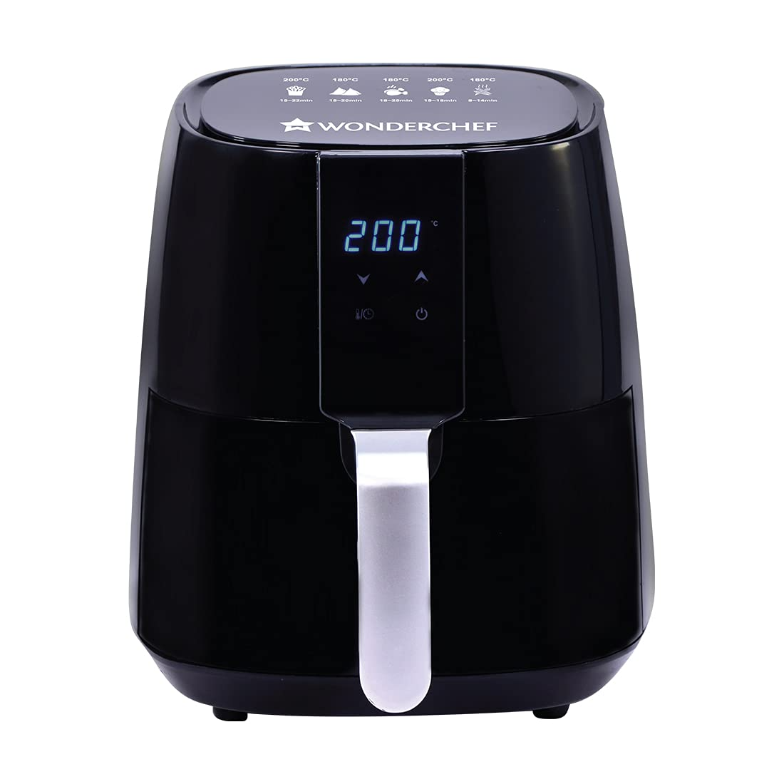 Wonderchef Prato Air Fryer, 3.8 Litres Non-Stick Basket, Auto shut-off, Timer And Temperature Control, 1 Years Warranty, 1450W, Black-https://s3.ap-south-1.amazonaws.com/prod-media-vyaparify-com/vcards/products/231252/product_1747235160_6824b15898861.png Image