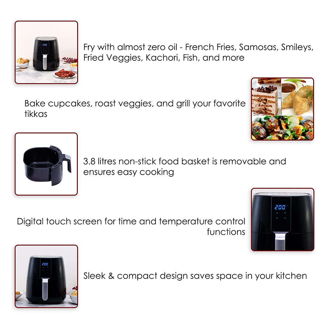 Wonderchef Prato Air Fryer, 3.8 Litres Non-Stick Basket, Auto shut-off, Timer And Temperature Control, 1 Years Warranty, 1450W, Black-https://s3.ap-south-1.amazonaws.com/prod-media-vyaparify-com/vcards/products/231254/product_1747235160_6824b158c15c9.png Image