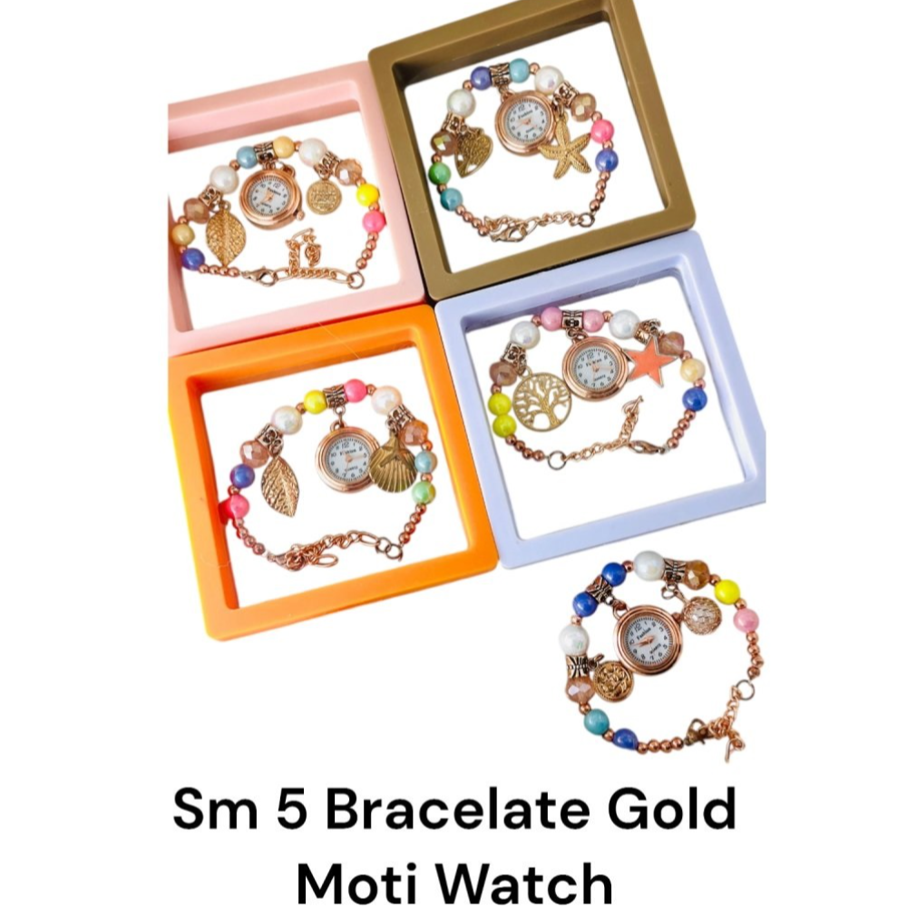  SM 5 bracelet Golden Moti Watch RAJCOM 01, Rajcom House, Near Bank Of Baroda, Sanchore Road, Dhorimana, Barmer