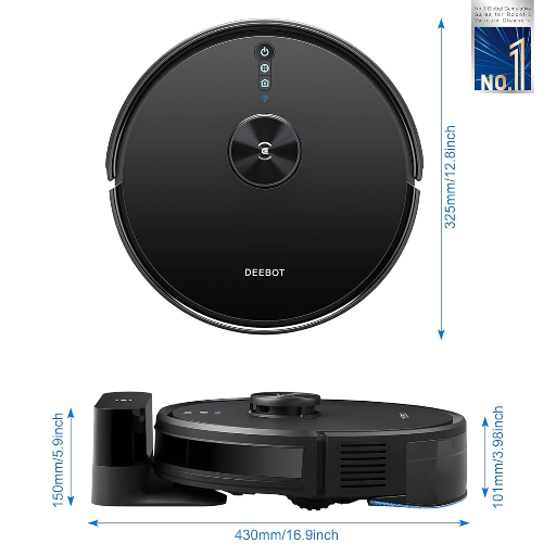 ECOVACS Deebot Y1 PRO 2-in-1 Robot Vacuum Cleaner, 2024 New Launch, 6500 Pa Powerful Suction, 5200 mAh Battery, Covers 3500+ Sq. Ft. in One Charge, Advanced Navigation Technology & True Mapping-https://s3.ap-south-1.amazonaws.com/prod-media-vyaparify-com/vcards/products/236063/product_1747406024_68274cc8055d3.png Image
