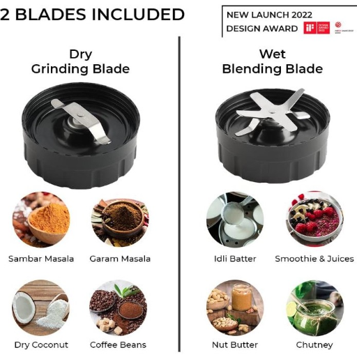 Kuvings Nutri Blender PRO Ferrari Red, Powerful 1000 Watts Motor, Longest Warranty 7 Years, Mixer/Grinder/Smoothie Maker, Blender for Smoothies and Juices, Stainless Steel Body, 2 Blade Set: Wet & Dry (Ferrari Red)-https://s3.ap-south-1.amazonaws.com/prod-media-vyaparify-com/vcards/products/236077/product_1747407861_682753f540c02.png Image