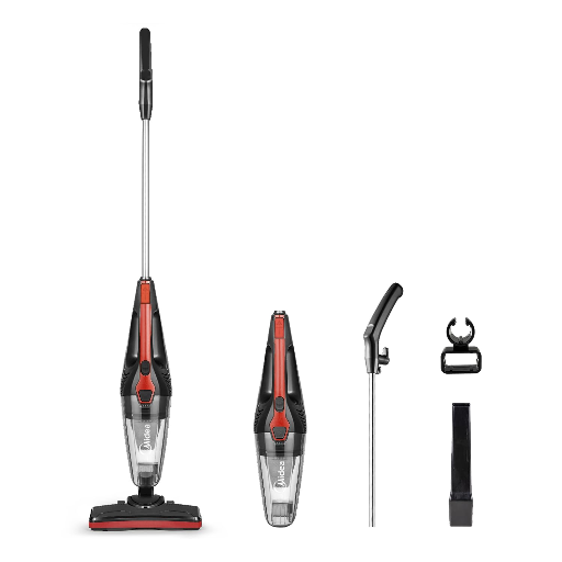 Midea T2 Upright Vacuum Cleaner |2-in 1 Handheld & Stick |600W,13.5 KPa Suction| Washable Filter |Bagless Design-https://s3.ap-south-1.amazonaws.com/prod-media-vyaparify-com/vcards/products/240933/product_1747557687_68299d3735a15.png Image