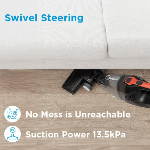 Midea T2 Upright Vacuum Cleaner |2-in 1 Handheld & Stick |600W,13.5 KPa Suction| Washable Filter |Bagless Design-https://s3.ap-south-1.amazonaws.com/prod-media-vyaparify-com/vcards/products/240935/product_1747557687_68299d3766309.png Image