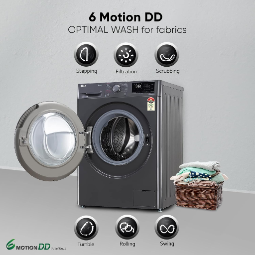 LG 7 Kg 5 Star Inverter Wi-Fi Fully-Automatic Front Load Washing Machine Appliance with In-Built Heater (FHV1207Z4M, Middle Black, AI DD Technology & Steam for Hygiene Wash)-https://s3.ap-south-1.amazonaws.com/prod-media-vyaparify-com/vcards/products/243356/product_1747663225_682b397902782.png Image