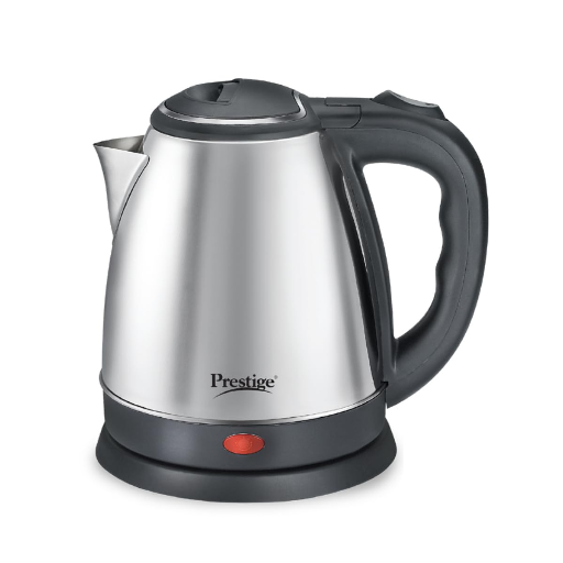 Prestige 1.5 Litres Electric Kettle (PKOSS 1.5)|1500W | Silver - Black| Automatic Cut-off | Stainless Steel | Rotatable Base | Power Indicator | Single-Touch Lid Locking-https://s3.ap-south-1.amazonaws.com/prod-media-vyaparify-com/vcards/products/246873/product_1747744458_682c76ca98758.png Image