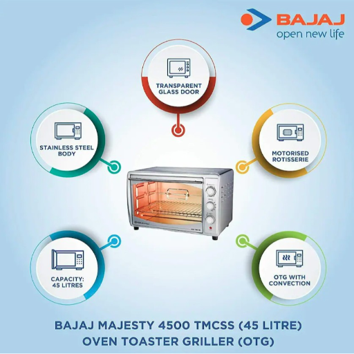 Bajaj Majesty 4500 TMCSS, 2000W, 45L, Oven Toaster Griller (OTG), Silver-https://s3.ap-south-1.amazonaws.com/prod-media-vyaparify-com/vcards/products/249627/product_1747895763_682ec5d368ab6.png Image