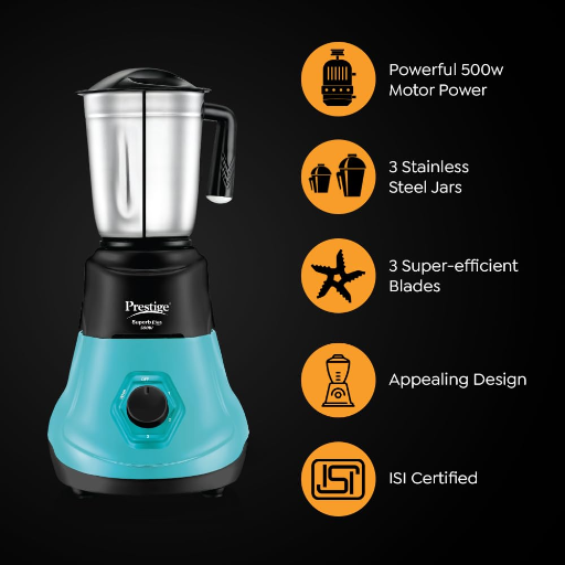 Prestige Super Plus 500W Mixer Grinder with Stainless Steel 3 Jars,5 Year Warranty-https://s3.ap-south-1.amazonaws.com/prod-media-vyaparify-com/vcards/products/250743/product_1747917664_682f1b606f2e8.png Image
