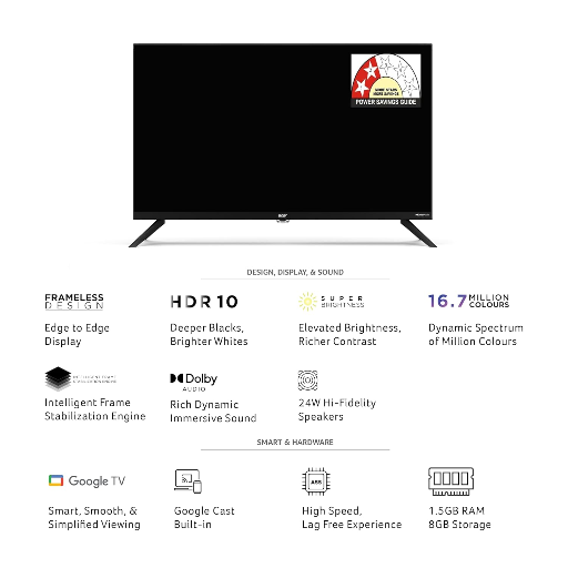 Acer 80.01 cm (32 inch) HD Ready LED Smart Google TV, Black, 2024 Model-https://s3.ap-south-1.amazonaws.com/prod-media-vyaparify-com/vcards/products/252256/product_1747982454_68301876bd160.png Image