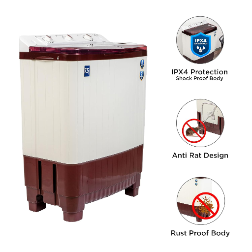Midea 7.5 kg Semi Automatic Top Load Washing Machine, Maroon White(2 Years Warranty on product, 5 Years Warranty on Motor)-https://s3.ap-south-1.amazonaws.com/prod-media-vyaparify-com/vcards/products/256309/product_1748093842_6831cb923a177.png Image