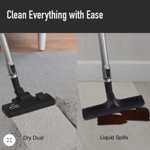 KENT Wet and Dry Vacuum Cleaner KSL 612|1200 W|Blower Function|Flexible hose|Extension tube|Crevice tool|Floor brush|Wet brush| Filter bag|20L Stainless steel body|Rubberized Wheels|Metallic Silver-https://s3.ap-south-1.amazonaws.com/prod-media-vyaparify-com/vcards/products/256395/product_1748100096_6831e400cb163.png Image