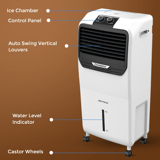 Crompton JEDIPAC 35 Litre Personal Air Cooler for home | Honeycomb pads | 4-way Air Deflection | Ice Chamber | Everlast Pump | Inverter Compatible-https://s3.ap-south-1.amazonaws.com/prod-media-vyaparify-com/vcards/products/256418/product_1748101061_6831e7c5957c7.png Image