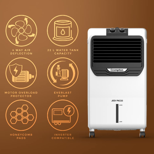 Crompton JEDIPAC 22 Litre Personal Air Cooler for home | Honeycomb pads | 4-way Air Deflection | Ice Chamber | Everlast Pump | Inverter Compatible-https://s3.ap-south-1.amazonaws.com/prod-media-vyaparify-com/vcards/products/256422/product_1748101298_6831e8b2087e9.png Image
