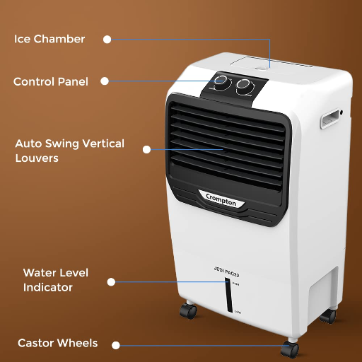 Crompton JEDIPAC 22 Litre Personal Air Cooler for home | Honeycomb pads | 4-way Air Deflection | Ice Chamber | Everlast Pump | Inverter Compatible-https://s3.ap-south-1.amazonaws.com/prod-media-vyaparify-com/vcards/products/256423/product_1748101298_6831e8b221955.png Image