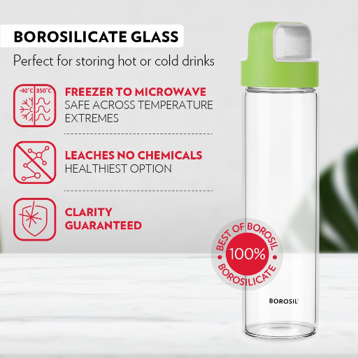 Borosil Neo Glass Water Bottle, Water Bottle for Fridge, Borosilicate Glass, Extreme Temperature Resistant, For Hot & Cold Water, Milk, Lassi, Juice, Steel Lid, 550 ml-Green-https://s3.ap-south-1.amazonaws.com/prod-media-vyaparify-com/vcards/products/257934/product_1748244111_6834168f0f730.png Image