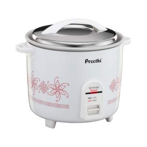 Preethi Rice Cooker 1.0L, Wonder Rangoli(5 Year Warranty on Heating Coil)-https://s3.ap-south-1.amazonaws.com/prod-media-vyaparify-com/vcards/products/259089/product_1748264820_6834677467f7e.png Image