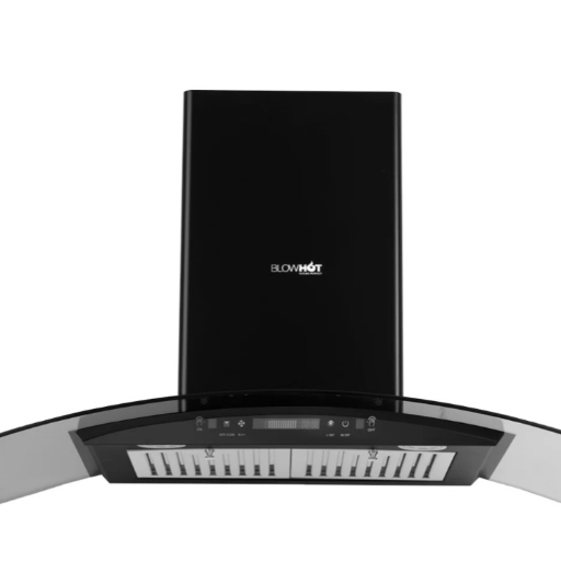 Blowhot Range Hood Electra L BAC MS 90cm,1200m3/hr, Ducted Auto Clean, Wall Mounted Chimney with Motion Sensor Gesture (Black)-https://s3.ap-south-1.amazonaws.com/prod-media-vyaparify-com/vcards/products/259115/product_1748266456_68346dd83d334.png Image